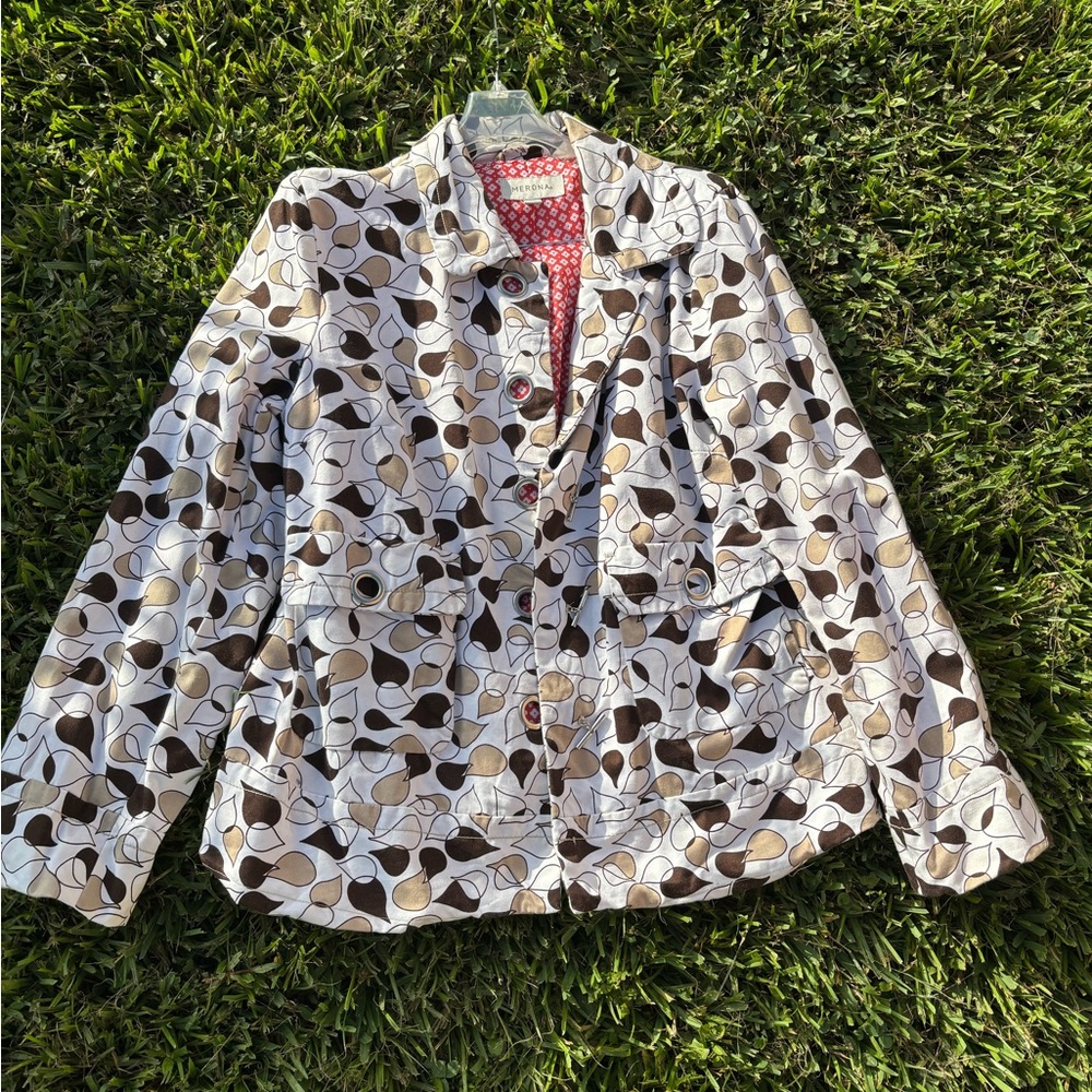 Merona Black and Brown Blazer with Relaxed Fit